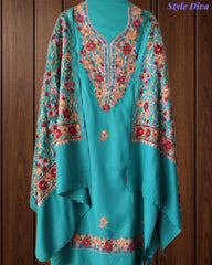 SD1238 - Winter Wear - Timeless Kashmiri Embroidered Pashmina Un-Stitched Suit