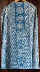 Slub Cotton Digital Print With Linen Dupatta  UnStitched Suit
