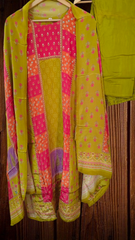 Fully Stitched Crepe Suit with Crepe  Dupatta