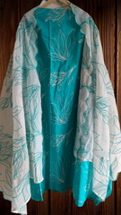 Floral Thread Embroidered Cotton Un Stitched Suit