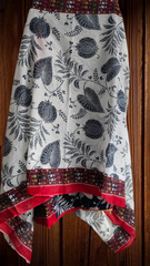 Pure Cotton Unstitched Suit Set with Mul Mul Printed Dupatta & Neck Embroidery