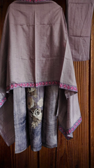 Roman Silk Digital Printed Kurta with Muslin Sequin Work Dupatta – Fully Stitched 3-Piece Suit with Shantoon Pants
