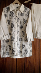 Graceful Cotton Embroidered Kurta Co-Ord Set – 2 Pc Kurta & Pant Set