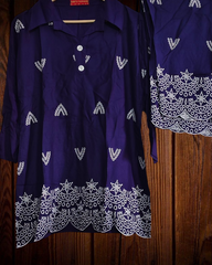 Rayon Co-Ord Set with Thread Embroidery – 2 Pc Kurta & Pant Set