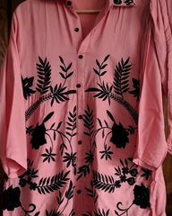 Muslin Embroidery Co-Ord Set – 2 Pc Shirt & Stitched Pants