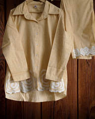 Pure Cotton Scalloped Co-Ord Set – 2 Pc Elegant Edition