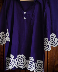 Rayon Co-Ord Set with Thread Embroidery – 2 Pc Kurta & Pant Set