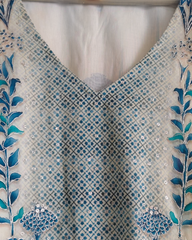 Cotton Digital Printed Kurta with Zari Highlighting & Printed Dupatta – Fully Stitched Cotton Suit Set