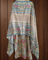 Muslin Digital Print Semi-Stitched Suit with Croatia Laced Dupatta