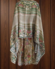 Muslin Digital Print Semi-Stitched Suit with Croatia Laced Dupatta