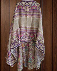 Muslin Digital Print Semi-Stitched Suit with Croatia Laced Dupatta