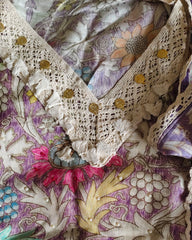 Muslin Digital Print Semi-Stitched Suit with Croatia Laced Dupatta