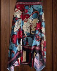 Cotton Digital Print Kurta with Croatia Lacing & Muslin Dupatta | Unstitched Suit Set