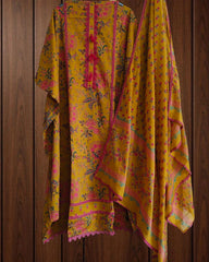 Cotton Pakistani Croatia Lacing Suit | Unstitched Elegance
