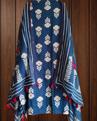 Cotton Printed Suit with Faux Mirror & Embroidery | Unstitched Beauty