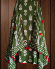 Cotton Printed Suit with Faux Mirror & Embroidery | Unstitched Beauty