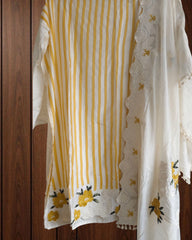 Soft Mul Chanderi Embroidered Suit Set with Elegant Detailing