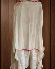 Soft Organza Mirror Work Semi-Stitched Suit with Lace Dupatta 🌸