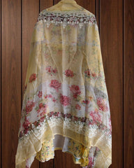 🌸 Cotton Embroidered Pakistani Suit with Chiffon Dupatta 🌸