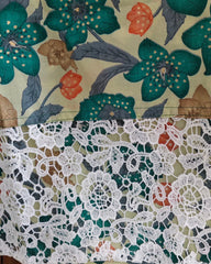 Pakistani Style Cotton Printed Suit with Crochet Lace & Appliqué Dupatta