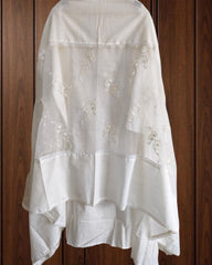 Cotton  Linen  3D Embroidery Patch Work  UnStitched Suit