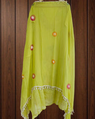 Luxe Organza 3D Embroidered Suit Set with Artistic Chiffon Dupatta
