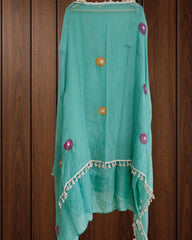 Luxe Organza 3D Embroidered Suit Set with Artistic Chiffon Dupatta