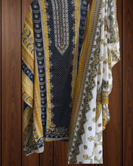 Elegant Cotton Digital Print Handwork Suit Set