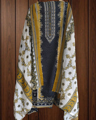 Elegant Cotton Digital Print Handwork Suit Set