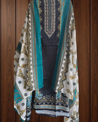 Elegant Cotton Digital Print Handwork Suit Set