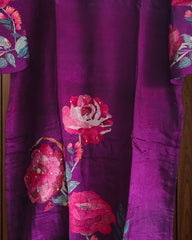 Fully Stitched -  Muslin Digital Print Mirror & Pearl Suit -Stitched for Elegance