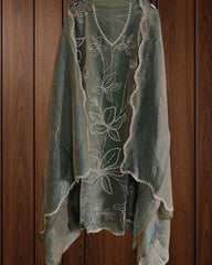 Shimmer Tissue Unstitched Suit Set with All-Over Swarovski Work