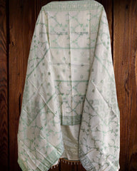 Banarsi Jacquard Weave Unstitched Suit with Shimmer Tissue Dupatta