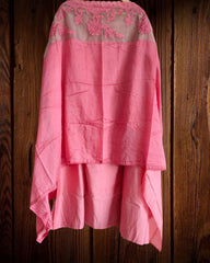 Graceful Modal Suit Set with Organza Embroidery Charm