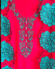 Luxury Organza Suit Set with Scalloped Dupatta & Intricate Detailing