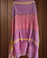 Elegant Organza Digital Print Suit With Mirror Highlighting & Chiffon Dupatta