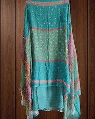 Elegant Organza Digital Print Suit With Mirror Highlighting & Chiffon Dupatta