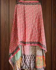 Crepe Semi-Stiched Suit with Mirror Highlighting & Zari Lacing