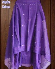 Pure Mul Chanderi Elegance – Pita & Thread Embroidery Unstitched Suit