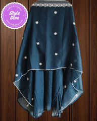 Elegant Soft Mul Chanderi Suit with Exquisite Parsi Embroidery & Crochet Lacing