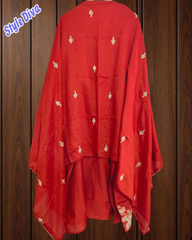 Elegant  muslin Embroidered Suit with Crochet Lacing Detailing