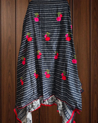 Cotton Printed Suit with Faux Mirror & Embroidery | Unstitched Beauty