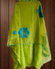 Elegant Upara Silk Applique & Embroidered Party Wear Suit