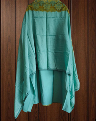Graceful Modal Suit Set with Organza Embroidery Charm