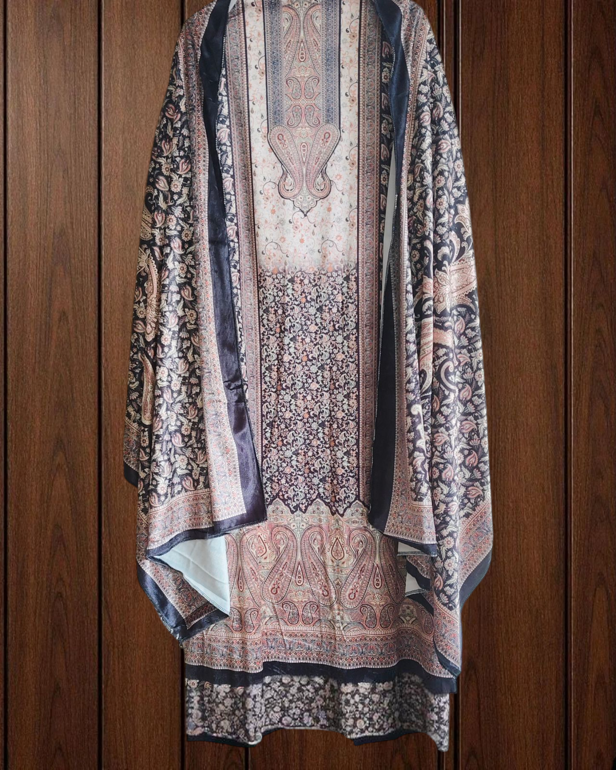 Winter Wear - Velvet Digital Printed Unstitched Suit