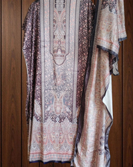 Winter Wear - Velvet Digital Printed Unstitched Suit