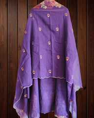 Graceful Mul Chanderi Suit with Exquisite Parsi Embroidery