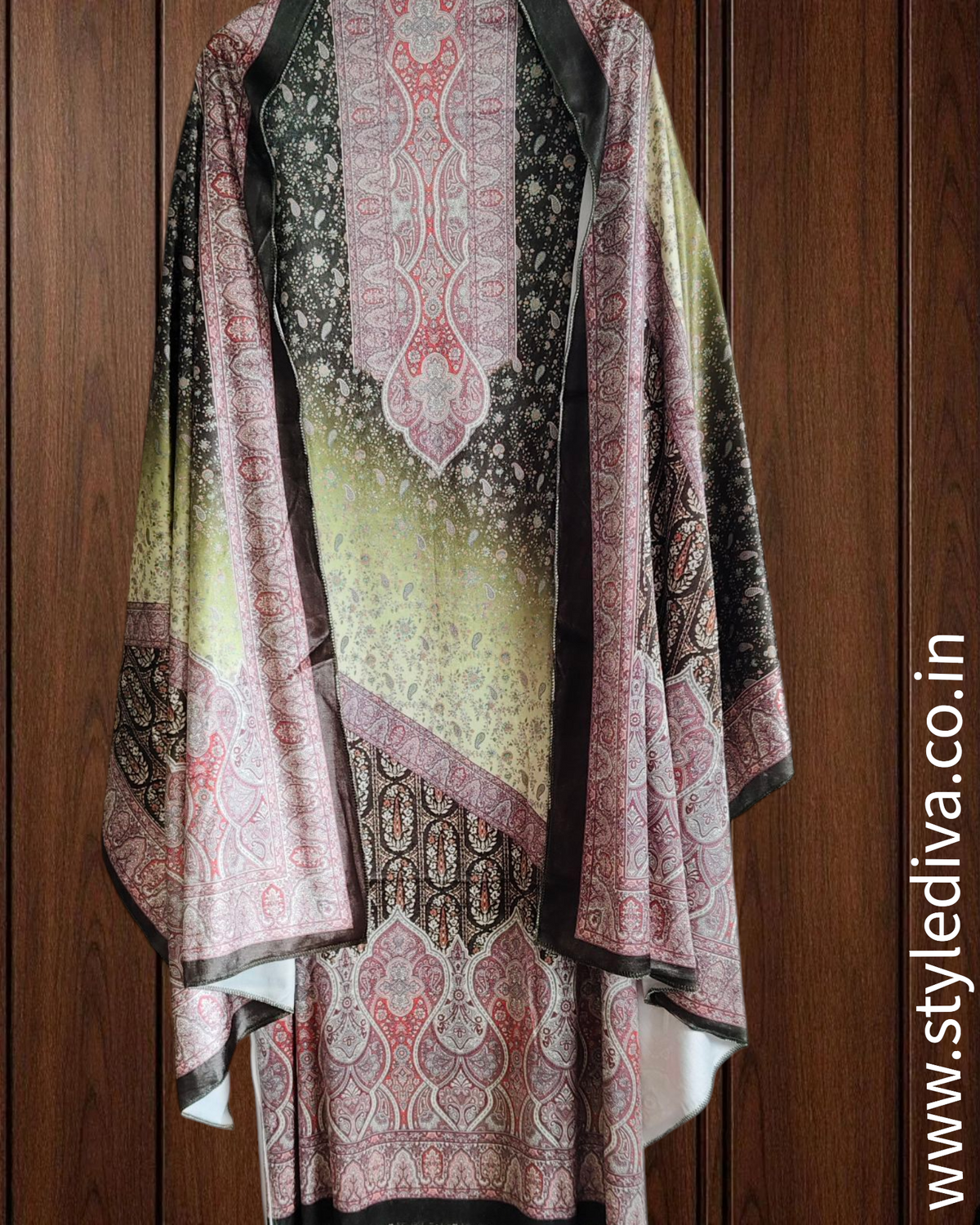 Winter Wear - Velvet Digital Printed Unstitched Suit