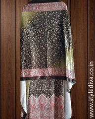 Winter Wear - Velvet Digital Printed Unstitched Suit