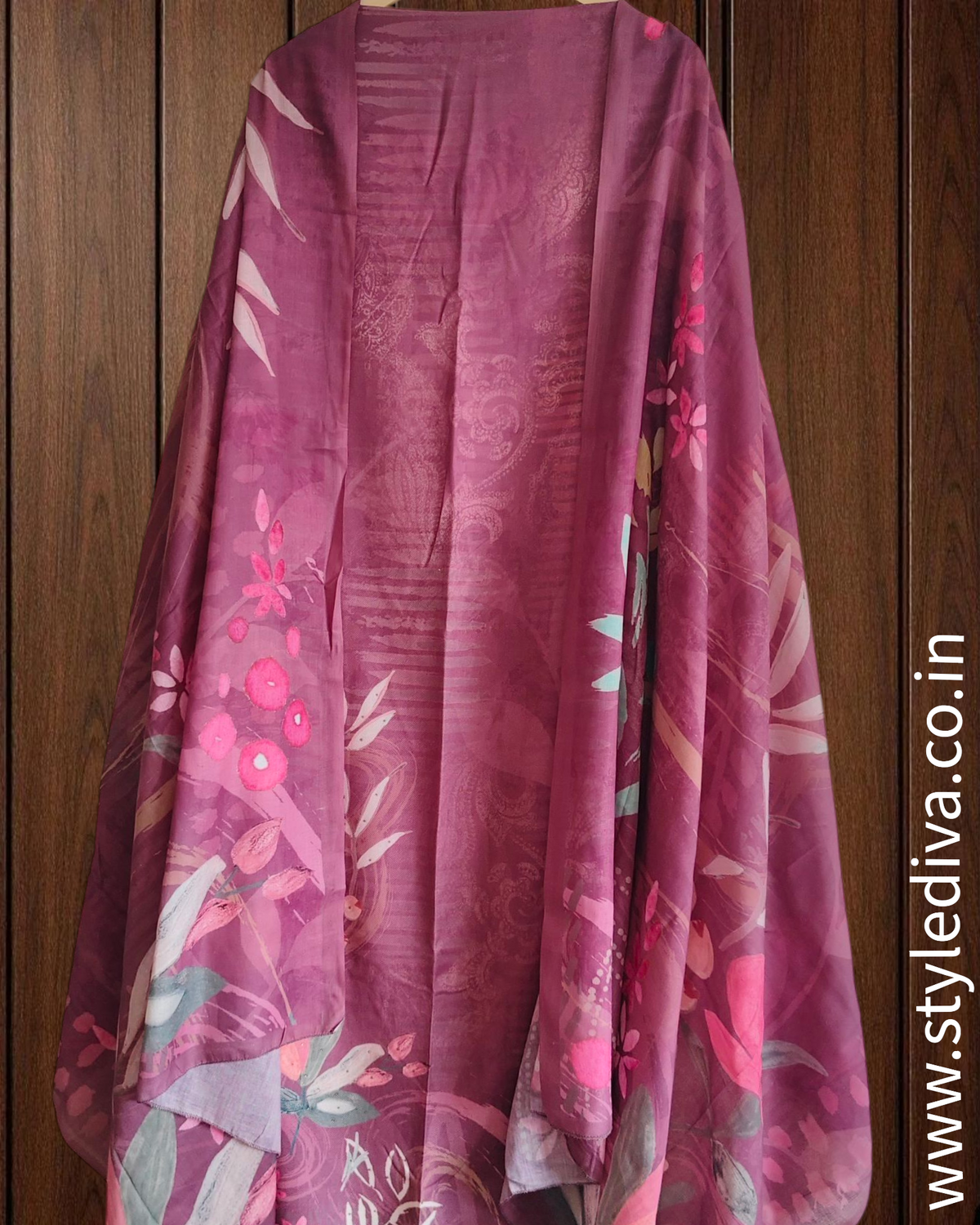 Winter Wear- Pashmina Digital Printed Unstitched Suit